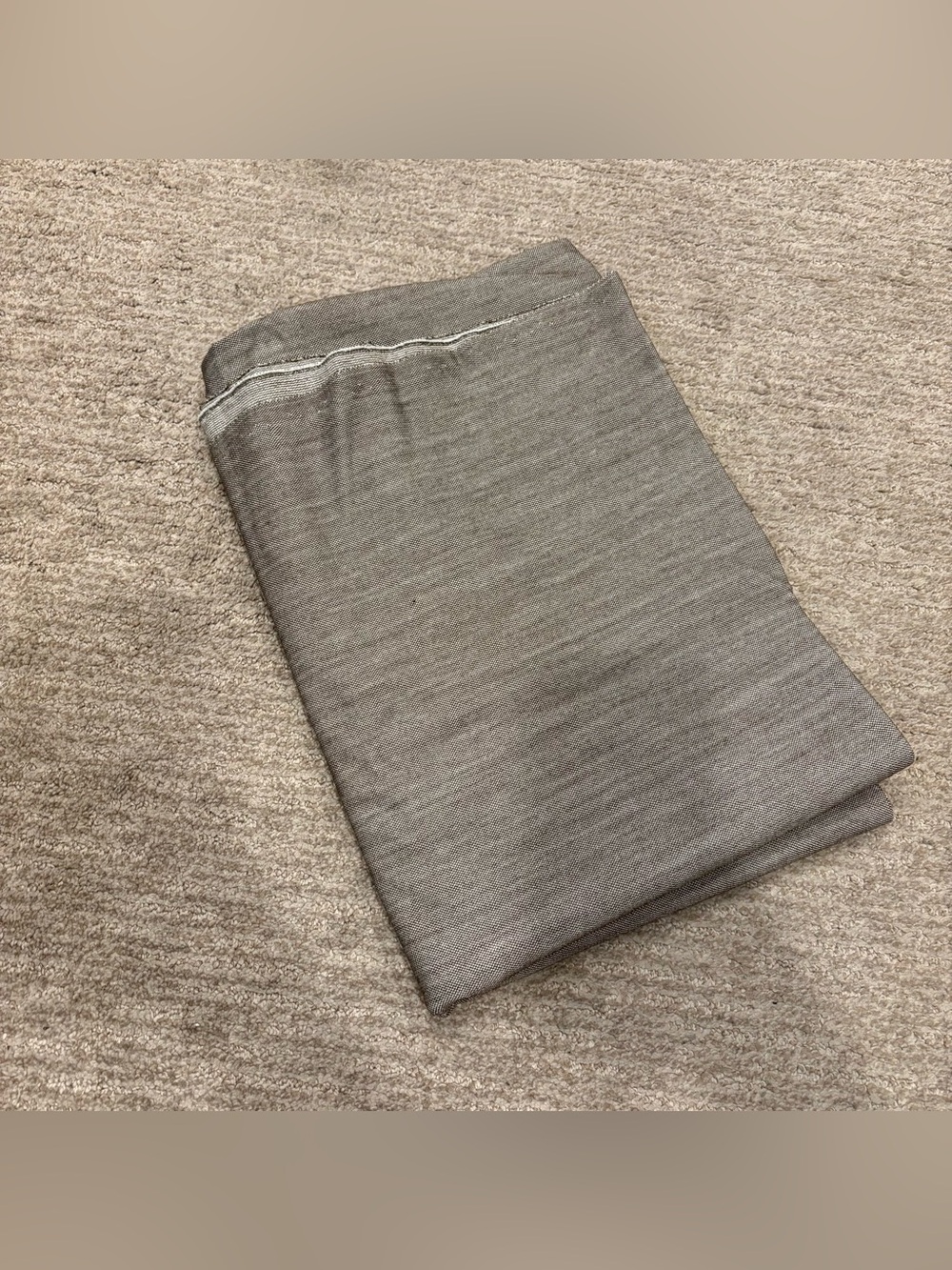 Vintage Brown and White Fabric - 60.5” X 44”